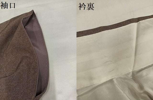 平和屋着物●江戸小紋　鮫小紋柄　正絹　逸品　AABH9663ph