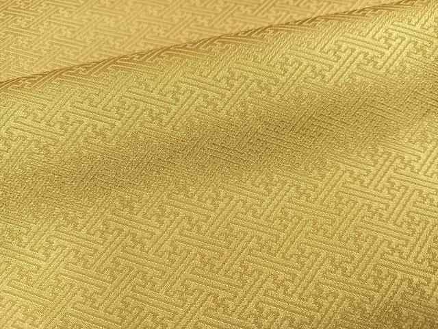 平和屋着物●上質な色無地　紗綾形地紋　木蘭色　正絹　逸品　AABH9674ph