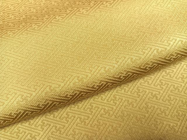 平和屋着物●上質な色無地　紗綾形地紋　木蘭色　正絹　逸品　AABH9674ph