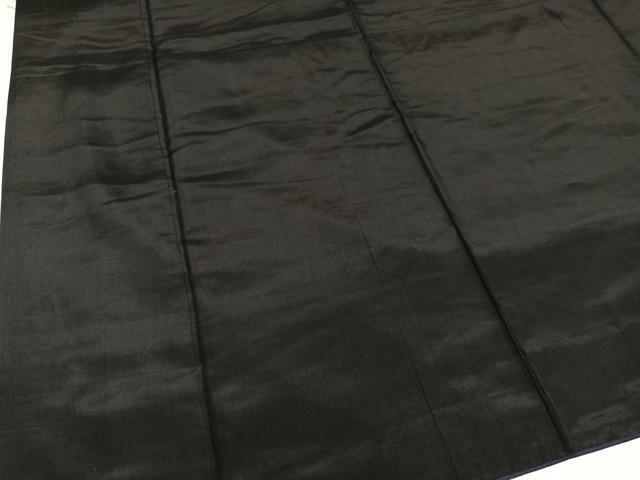 平和屋着物●男性　黒紋付　正絹　逸品　AABH9683ph