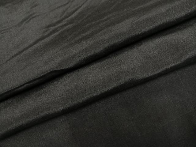 平和屋着物●男性　黒紋付　正絹　逸品　AABH9683ph