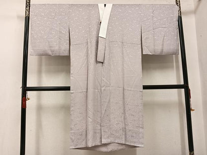 平和屋着物●長襦袢　無双仕立て　四神鳥獣地紋　色無地　素色　正絹　逸品　AABH9685ph