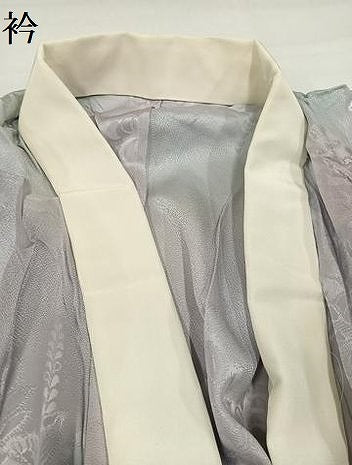 平和屋着物●長襦袢　無双仕立て　辻が花地紋　暈し染め　正絹　逸品　AABH9687ph