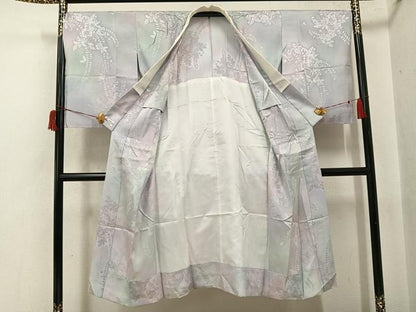 平和屋着物●長襦袢　無双仕立て　辻が花地紋　暈し染め　正絹　逸品　AABH9687ph
