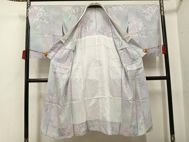 平和屋着物●長襦袢　無双仕立て　辻が花地紋　暈し染め　正絹　逸品　AABH9687ph