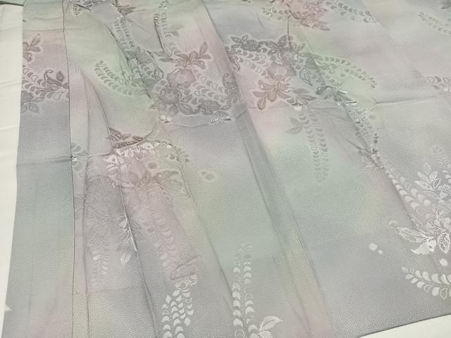平和屋着物●長襦袢　無双仕立て　辻が花地紋　暈し染め　正絹　逸品　AABH9687ph
