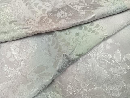 平和屋着物●長襦袢　無双仕立て　辻が花地紋　暈し染め　正絹　逸品　AABH9687ph