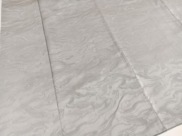 平和屋着物●上質な色無地　流水地紋　蕎麦切色　正絹　逸品　AABH9694ph