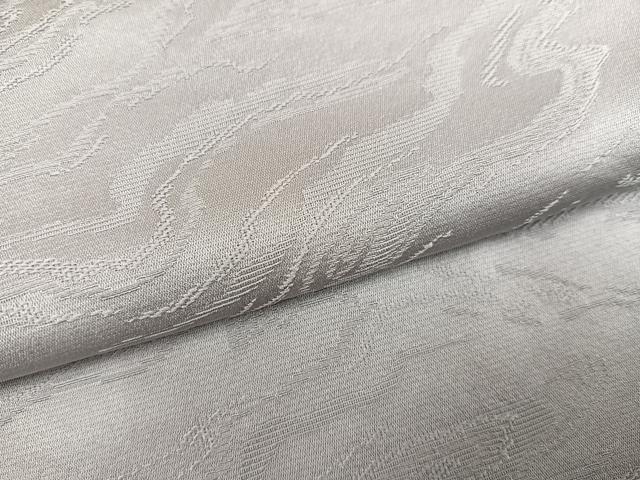 平和屋着物●上質な色無地　流水地紋　蕎麦切色　正絹　逸品　AABH9694ph