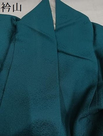 平和屋着物●上質な色無地　草木染　花地紋　天鵞絨色　正絹　逸品　AABH9697ph