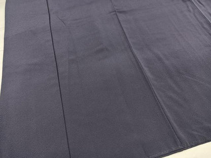 平和屋着物●上質な色無地　紫鼠色　正絹　逸品　AABH9699ph