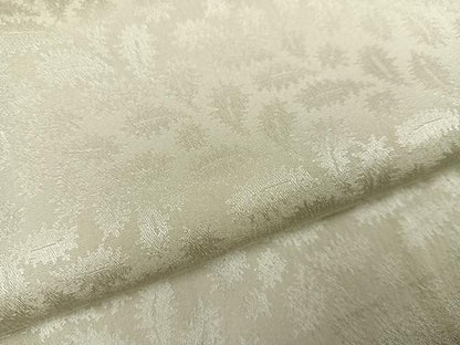 平和屋着物●長襦袢　無双仕立て　草木地紋　練色　正絹　逸品　AABH9706ph