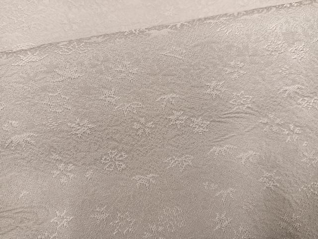 平和屋着物●上質な色無地　草花地紋　枯野色　さが美扱い　正絹　逸品　AABH9708ph