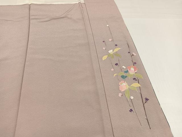 平和屋着物●訪問着　枝花文　暈し染め　金彩　正絹　逸品　AABH9710ph