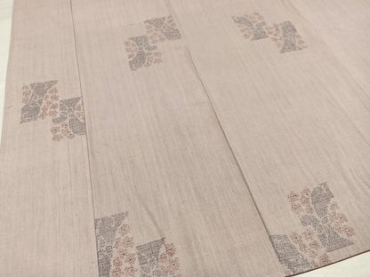 平和屋着物●本場結城紬　重要無形文化財　100亀甲　色紙文　正絹　逸品　未使用　AABH9711ph