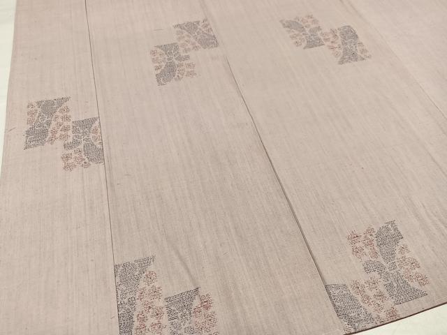 平和屋着物●本場結城紬　重要無形文化財　100亀甲　色紙文　正絹　逸品　未使用　AABH9711ph