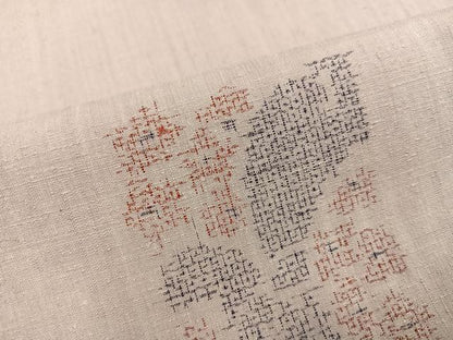 平和屋着物●本場結城紬　重要無形文化財　100亀甲　色紙文　正絹　逸品　未使用　AABH9711ph