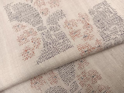 平和屋着物●本場結城紬　重要無形文化財　100亀甲　色紙文　正絹　逸品　未使用　AABH9711ph