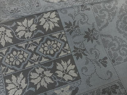 平和屋着物●本場大島紬　カタス9マルキ　更紗唐草文　正絹　逸品　AABH9730ph