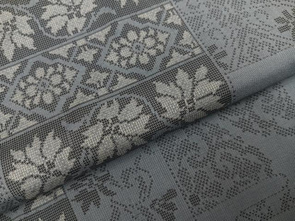 平和屋着物●本場大島紬　カタス9マルキ　更紗唐草文　正絹　逸品　AABH9730ph