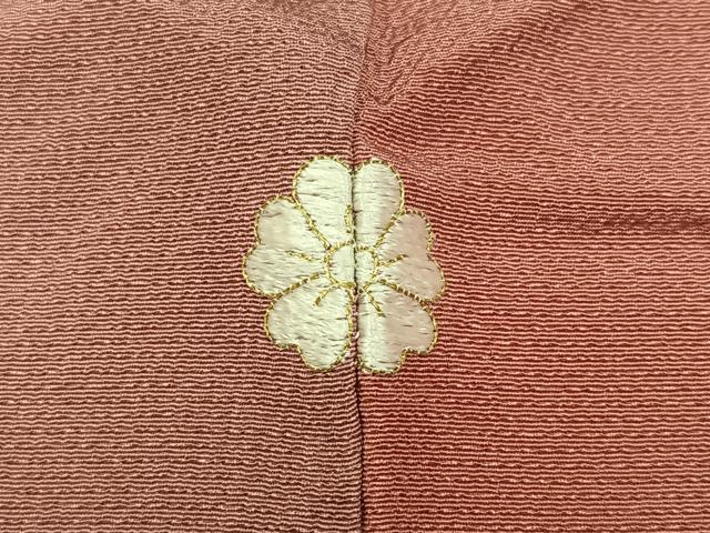 平和屋着物●染色作家　斉藤三才　小紋　霞文　暈し染め　正絹　逸品　AABH9738ph
