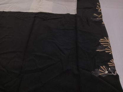 平和屋着物●豪華黒留袖　本金　松　正絹　逸品　AABH9742ph