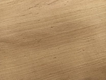 平和屋着物●上質な紬　色無地　榛色　正絹　逸品　未使用　AABH9749ph
