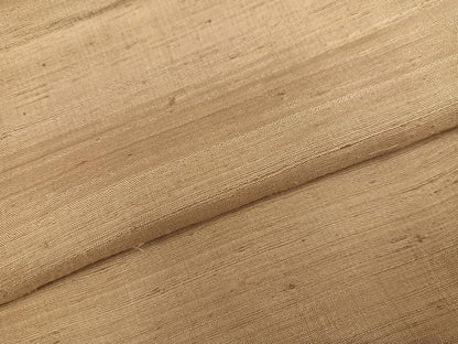 平和屋着物●上質な紬　色無地　榛色　正絹　逸品　未使用　AABH9749ph