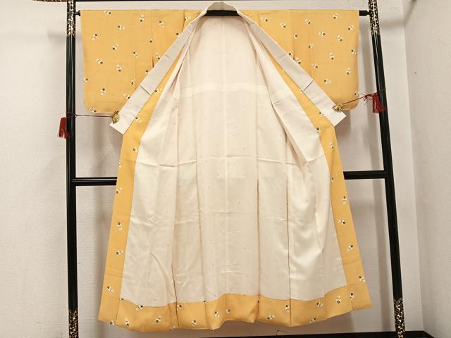 平和屋着物●長襦袢　袷　橘文　正絹　逸品　未使用　AABH9752ph