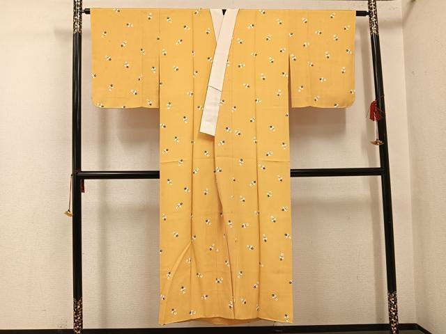 平和屋着物●長襦袢　袷　橘文　正絹　逸品　未使用　AABH9752ph