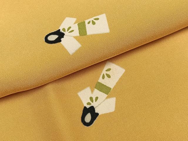 平和屋着物●長襦袢　袷　橘文　正絹　逸品　未使用　AABH9752ph