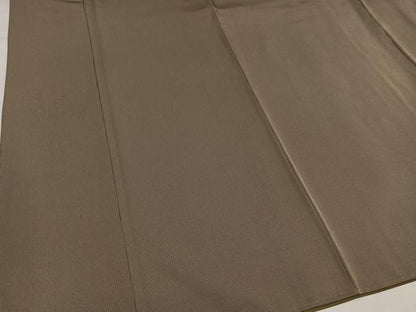 平和屋着物●江戸小紋　万筋　茶色×灰色　正絹　逸品　AABH9753ph