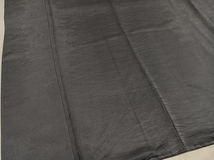 平和屋着物●本加賀友禅作家　柿本市郎　色無地　霞地紋　灰色　正絹　逸品　未使用　AABH9756ph
