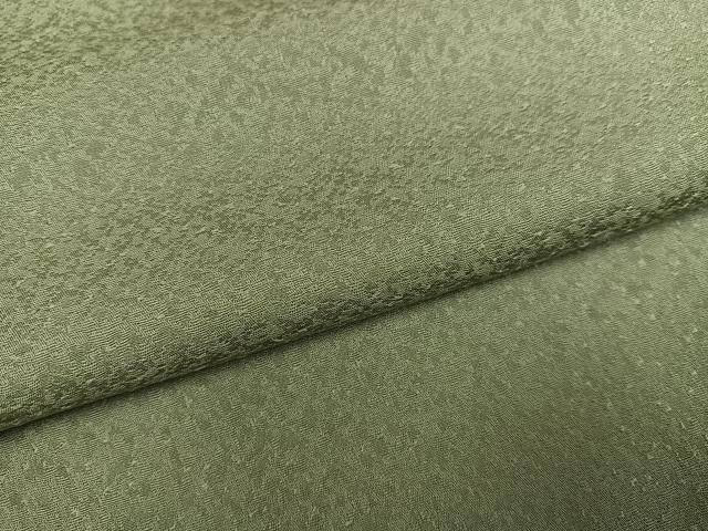 平和屋着物●上質な色無地　鶸茶色　正絹　逸品　AABH9757ph