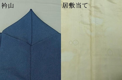 平和屋着物▽江戸小紋　単衣　鮫小紋柄　正絹　逸品　AABH9761jh