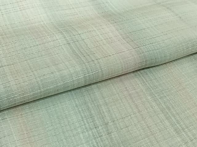 平和屋着物▽上質な紬　単衣　縞　正絹　逸品　AABH9762jh