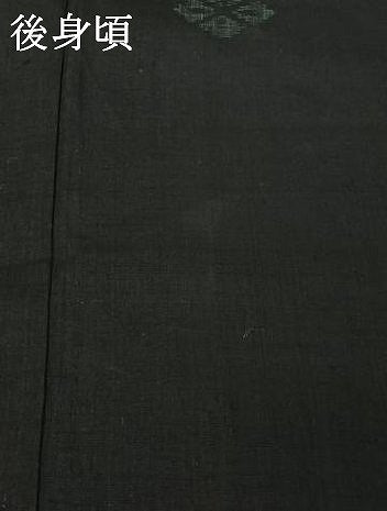 平和屋着物▽結城ちぢみ　単衣　松皮菱文　正絹　逸品　AABH9767jh