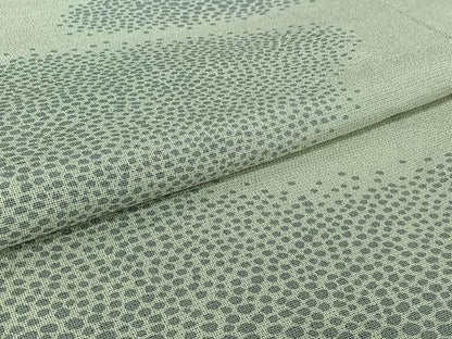 平和屋着物▽藤倉守正　本塩沢　やまだ織　訪問着　単衣　石畳文　正絹　逸品　AABH9773jh