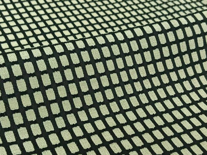 平和屋着物▽お召　単衣　吉野織　吉野間道　正絹　逸品　AABH9782jh