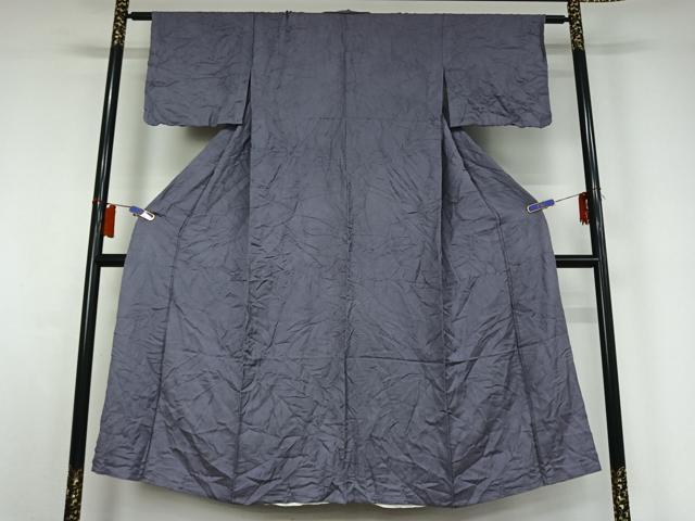 平和屋着物▽上質な色無地　単衣　紅掛空色　正絹　逸品　AABH9788jh