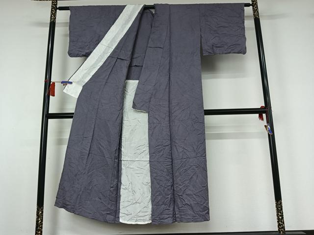 平和屋着物▽上質な色無地　単衣　紅掛空色　正絹　逸品　AABH9788jh