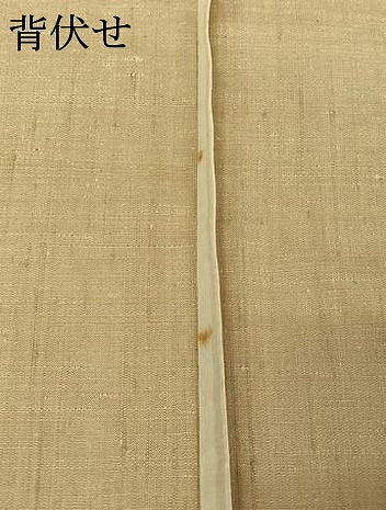 平和屋着物▽上質な紬　単衣　霞文　正絹　逸品　AABH9790jh