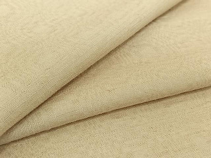 平和屋着物▽上質な紬　単衣　霞文　正絹　逸品　AABH9792jh