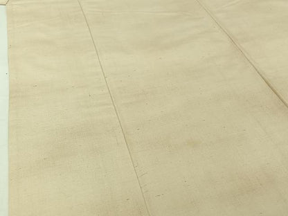 平和屋着物▽上質な紬　単衣　霞文　正絹　逸品　AABH9793jh