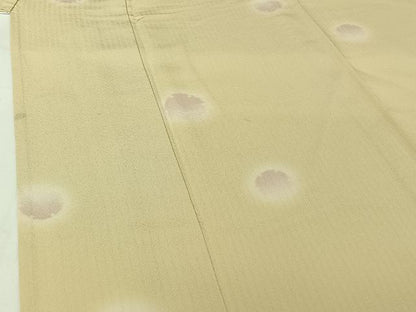 平和屋着物▽上質な小紋　単衣　雪輪文　暈し染め　正絹　逸品　AABH9800jh