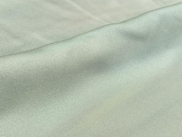 平和屋着物▽上質な小紋　単衣　霞文　暈し染め　銀通し地　正絹　逸品　AABH9802jh