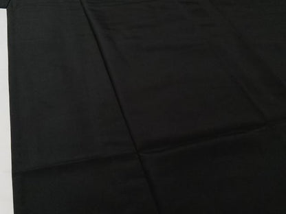 平和屋着物▽男性　単衣　黒紋付　暗黒色　正絹　逸品　AABH9803jh