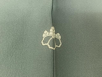 平和屋着物▽上質な小紋　単衣　霞文　暈し染め　正絹　逸品　AABH9809jh
