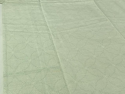 平和屋着物▽上質な紬　単衣　七宝文　正絹　逸品　AABH9814jh