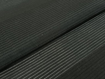 平和屋着物▽男性　羽織　スリーシーズン　春夏秋　塵除け　暗黒色　正絹　逸品　AABH9817jh